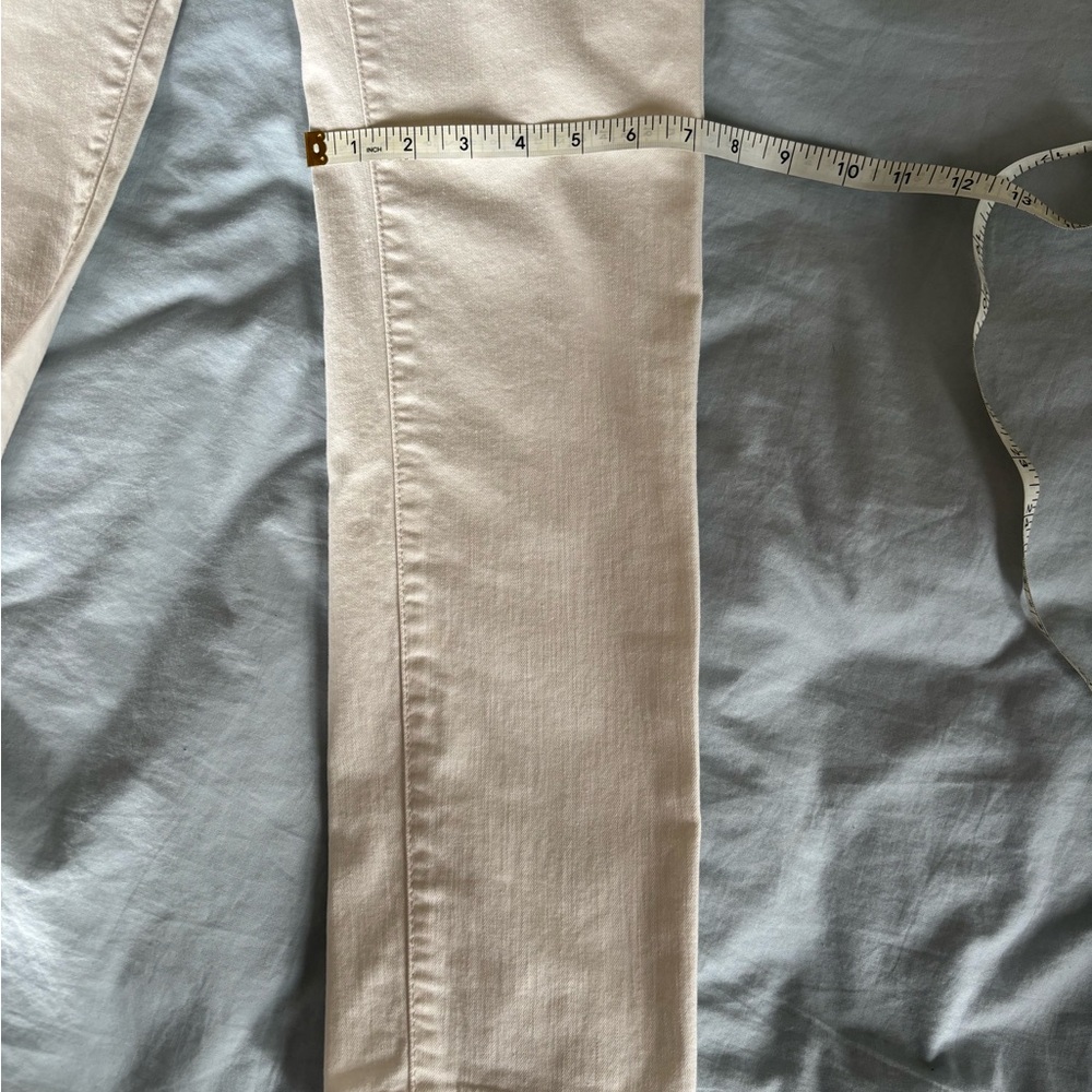 Women's Straight Leg Jeans in Cream - Picture 14 of 15